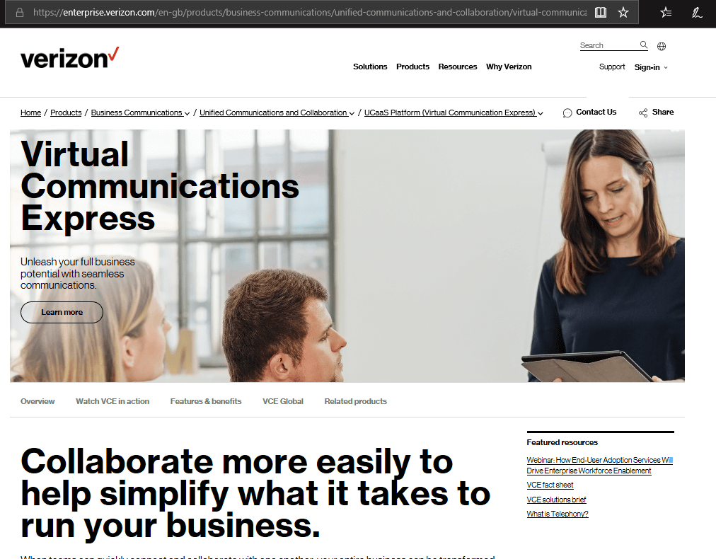 Verizon boosts Virtual Communications Express with VoIP, SDWAN, ex