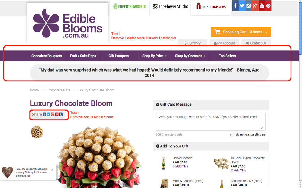 Edible Blooms Conversion Uplift
