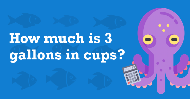 3 gallons in cups (3 gal to cup)