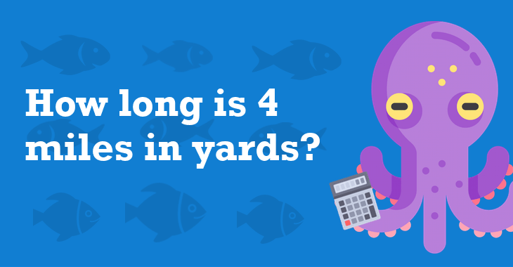 4 miles in yards (4 mi to yd)