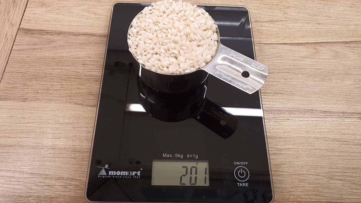 1 Cup of Arborio Rice in Grams Online Unit Converter