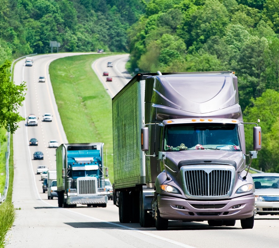 Dry Van Full Truckload (FTL) Shipping Convoy