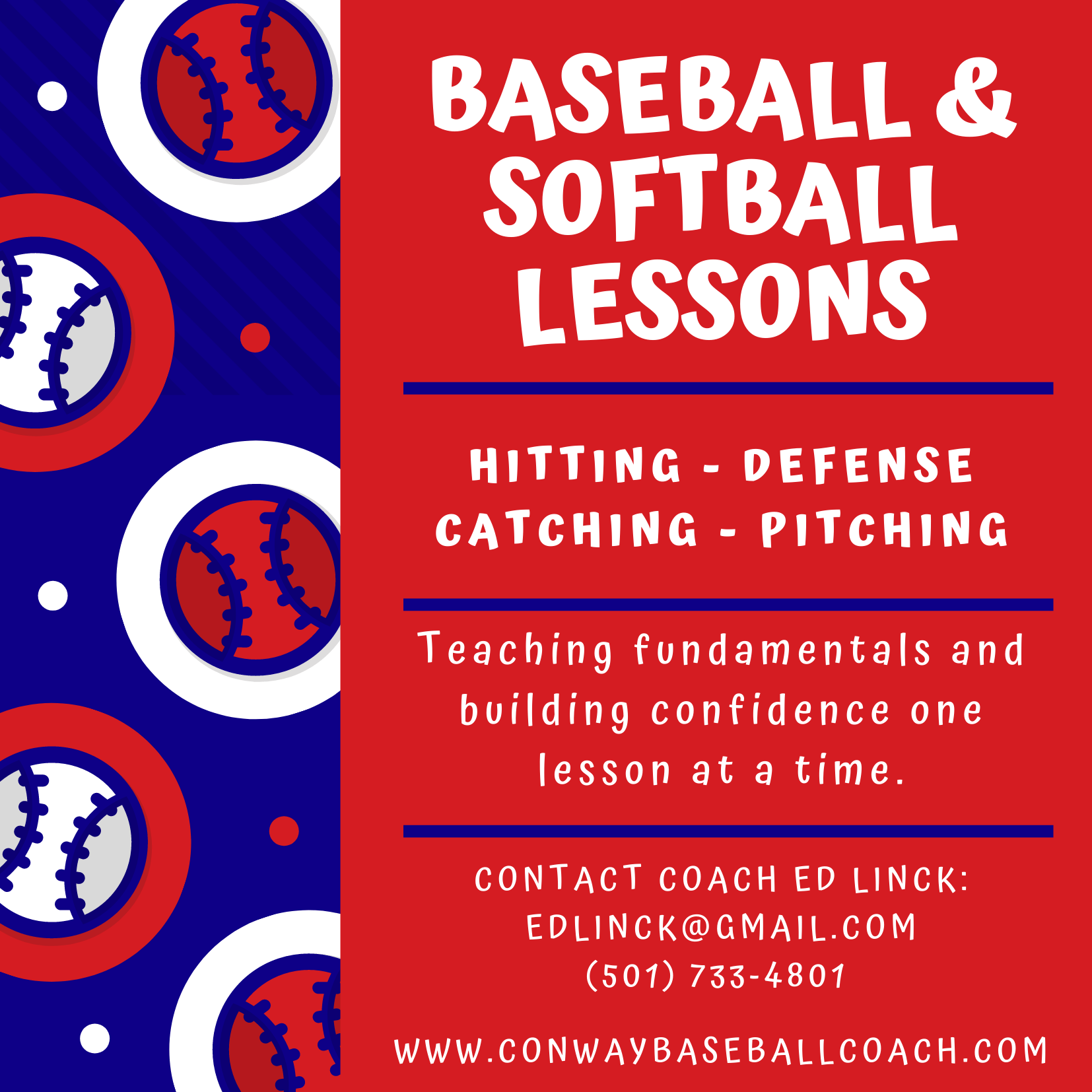 baseballlessonflyer Conway Baseball Coach