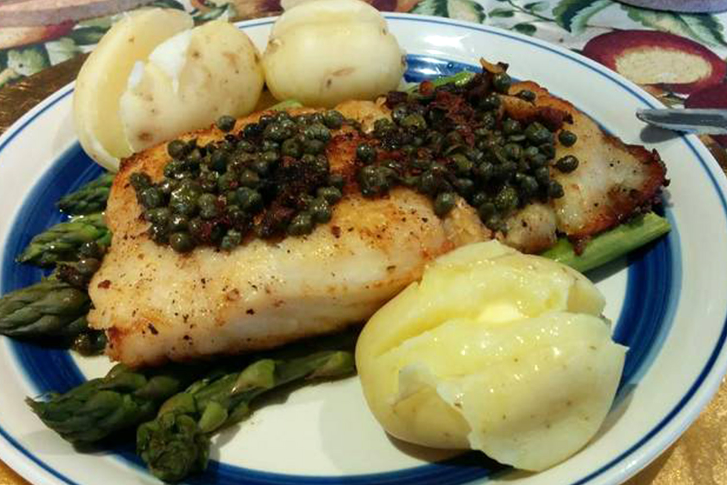 Rockling with Steamed Asparagus Conway Fish Trading