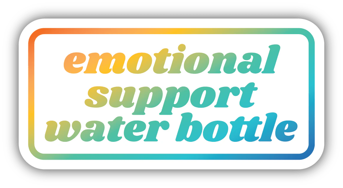 Stickers Northwest Emotional Support Water Bottle Sticker Kitchen
