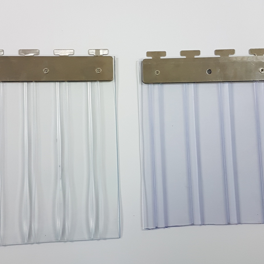 DoubleRibbed Clear Standard PVC Strip Curtain Roll by Walflex