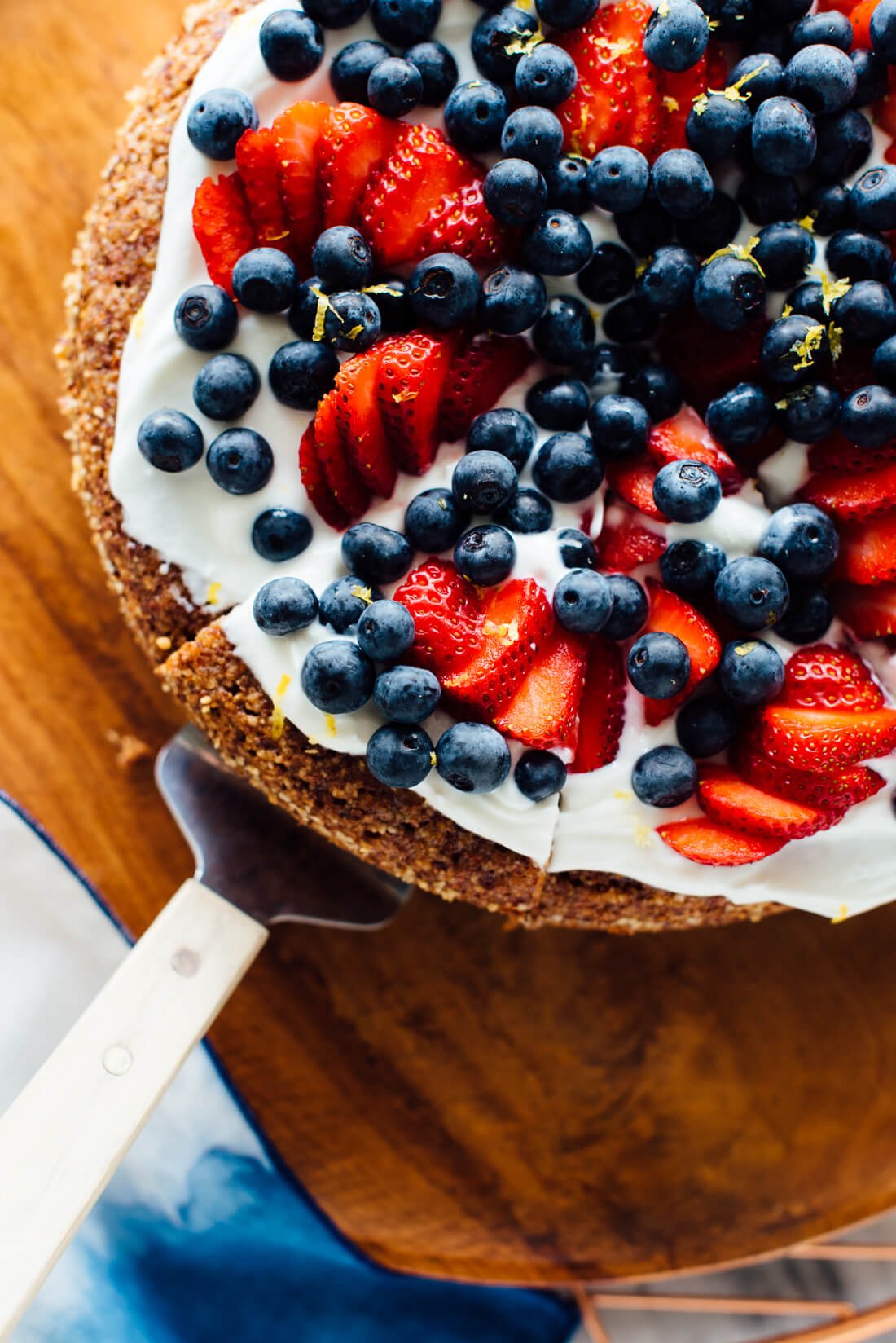 GlutenFree Almond Cake with Berries on Top — Recipes