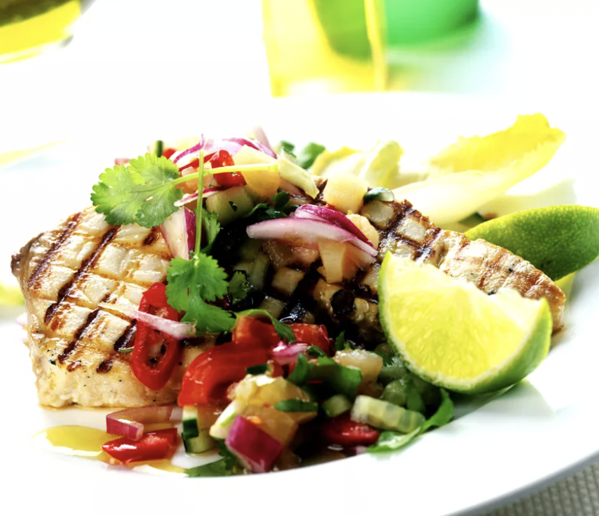 Grilled Spicy Tuna Steaks — Recipes