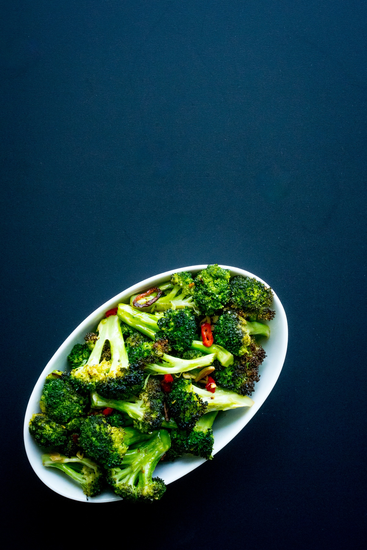 Roasted Broccoli with Garlic, Chile and Lemon Zest NOURISH Evolution
