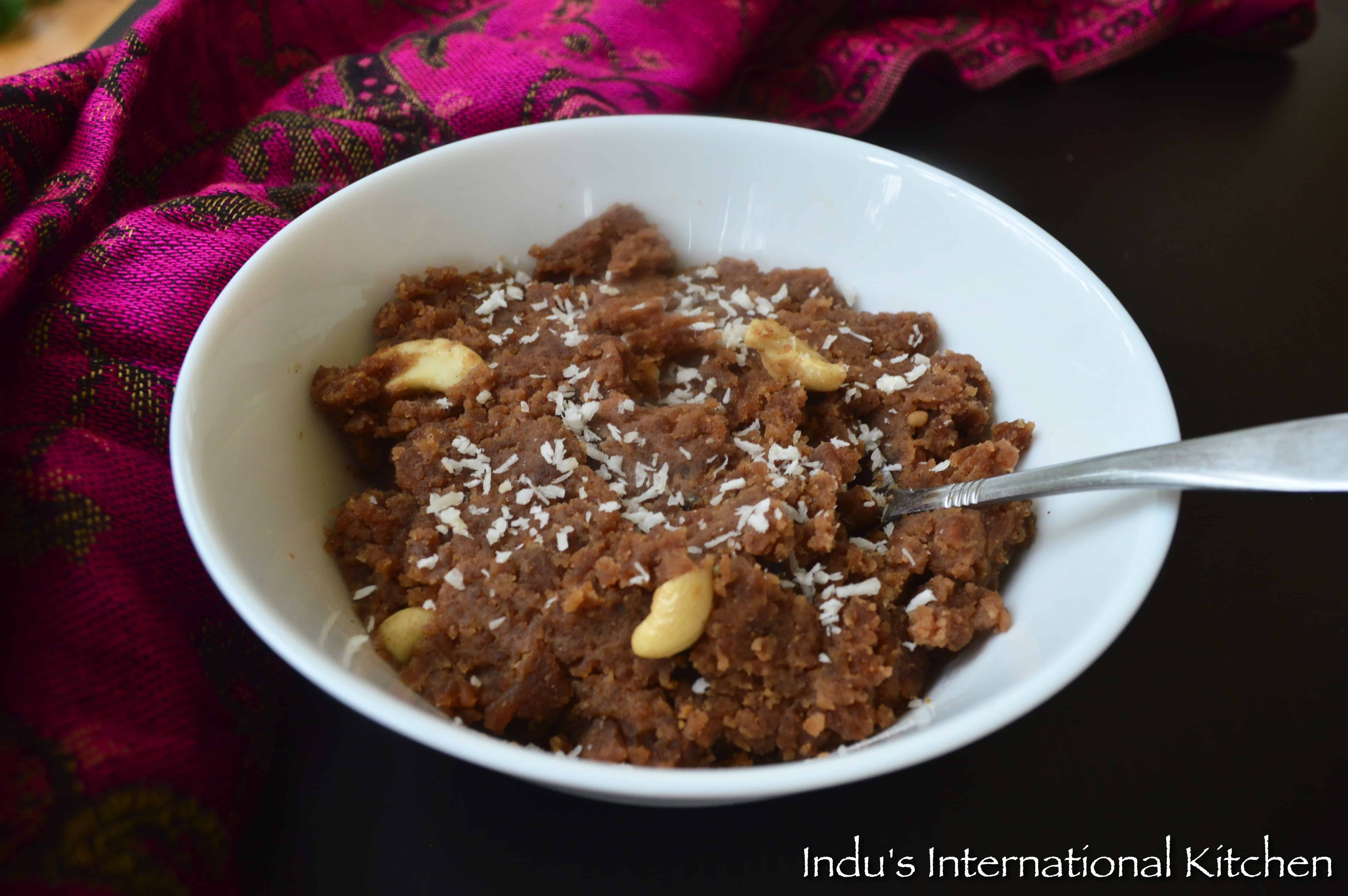 Water Chestnut flour Fudge Singhare ka Atta ka Halwa ( Paleo, AIP