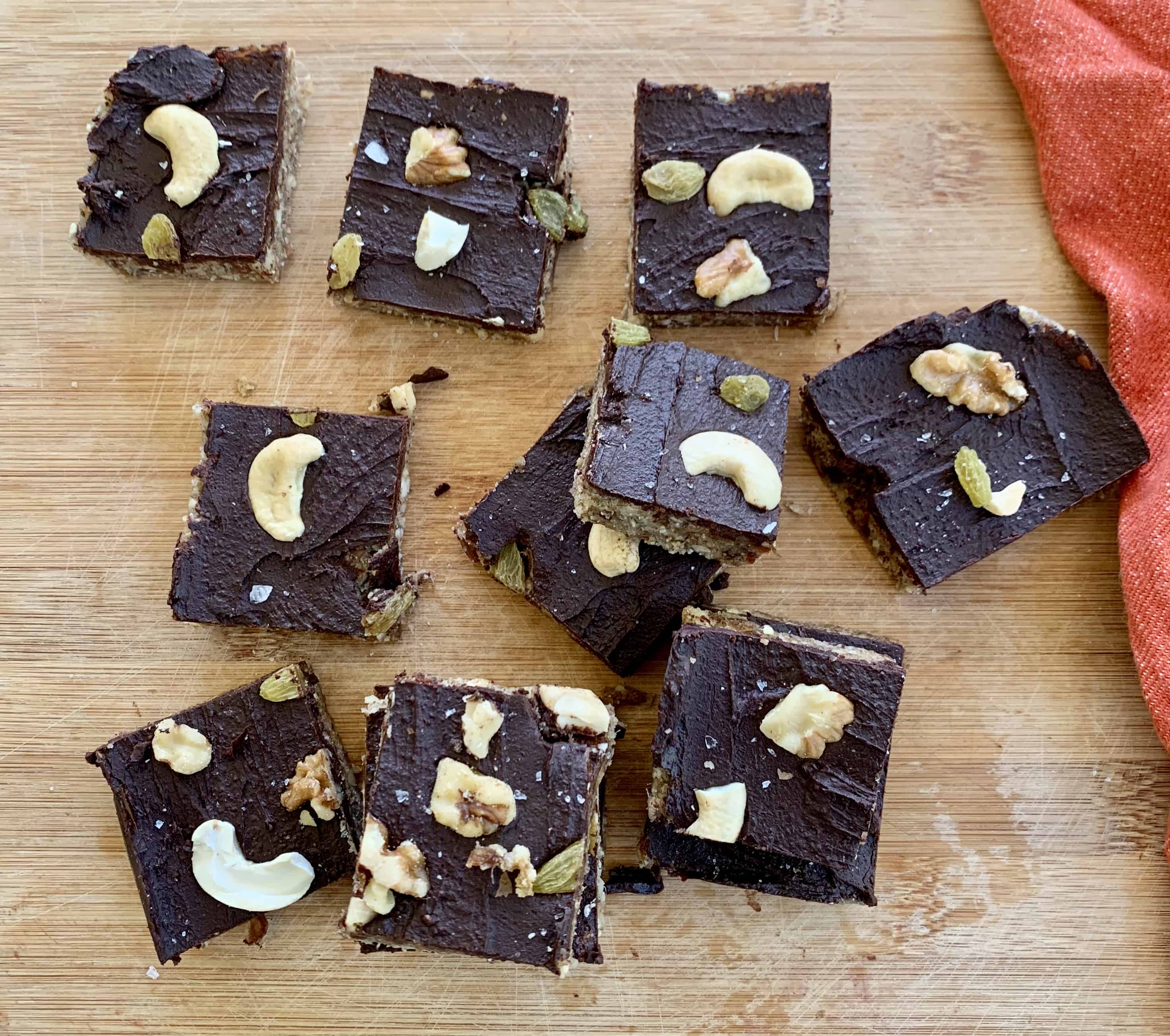 Healthy Snack Bars (Paleo, Vegan) Chocolate Nut Bars Cook2Nourish