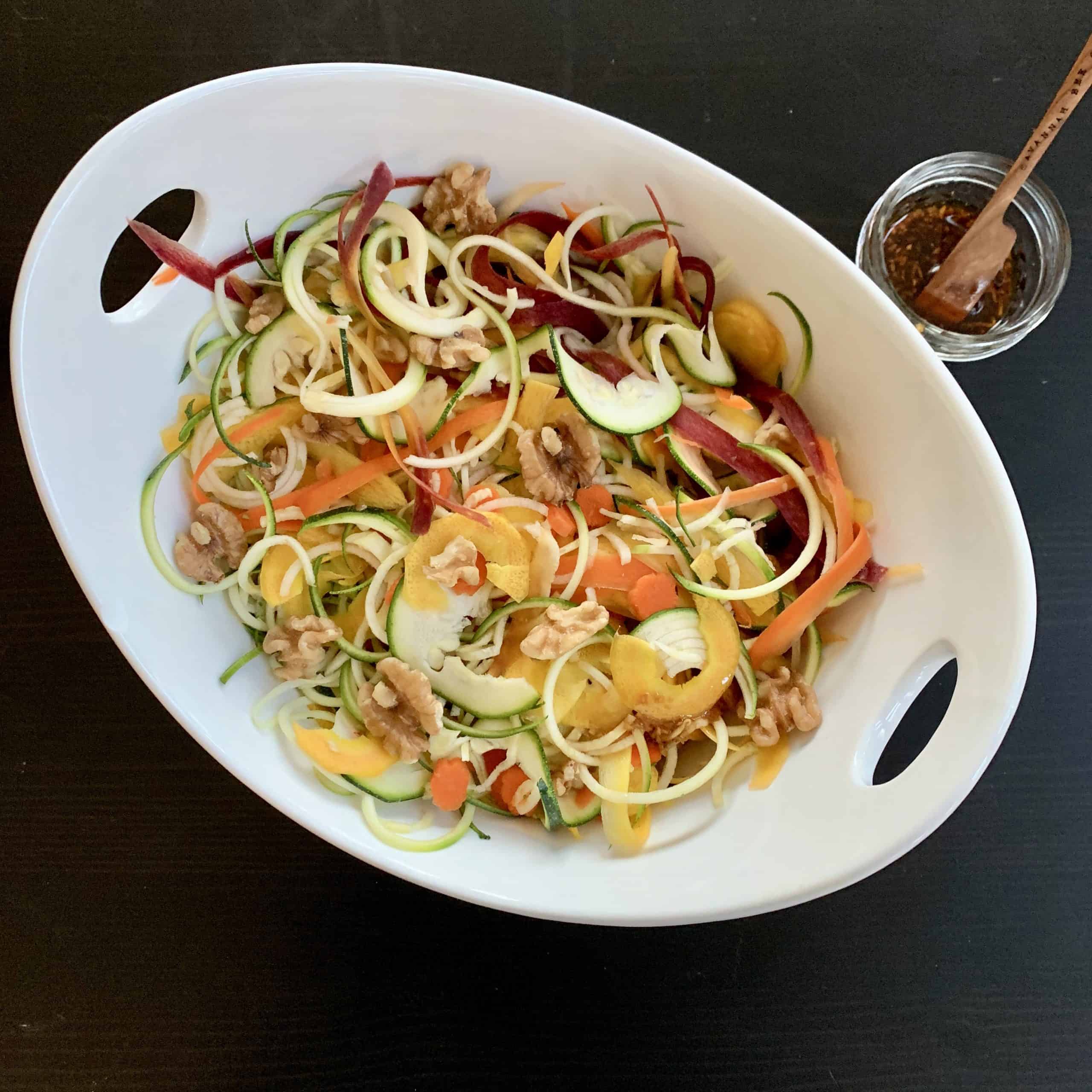 Rainbow Salad with Teriyaki Dressing (Paleo, AIP, Vegan) Cook2Nourish