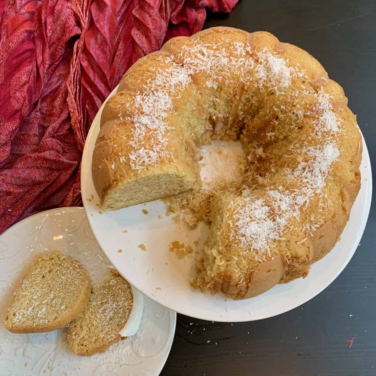 Coconut Rum Cake (Gluten free, Refined sugar free) Cook2Nourish