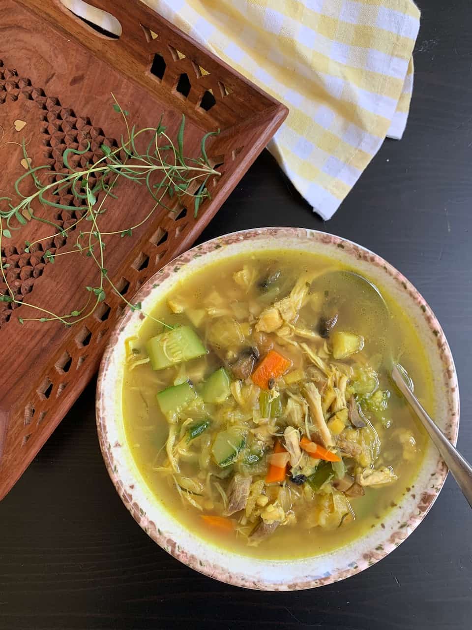 Aromatic Chicken and Vegetable Soup Instant Pot Chicken and