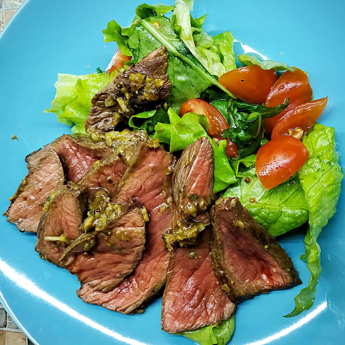 British Roast beef in a fry pan Cook4yourself Healthy recipes