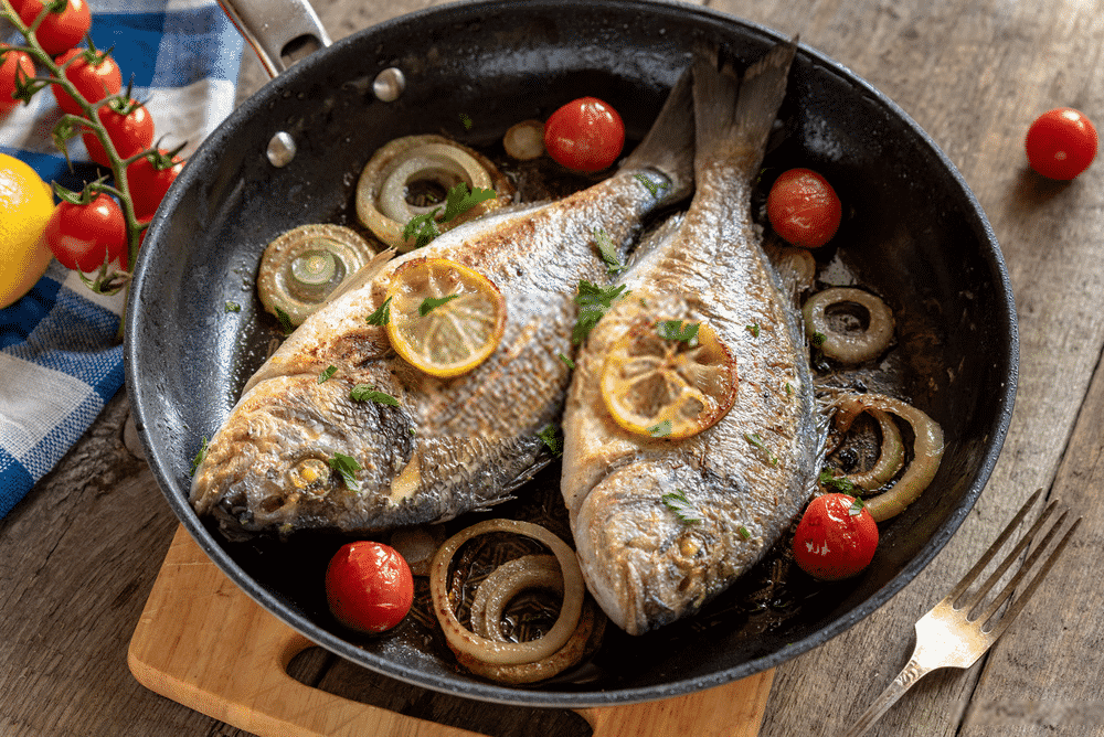 Use this best pan for searing fish 🥇 it won't stick Cook and Brown