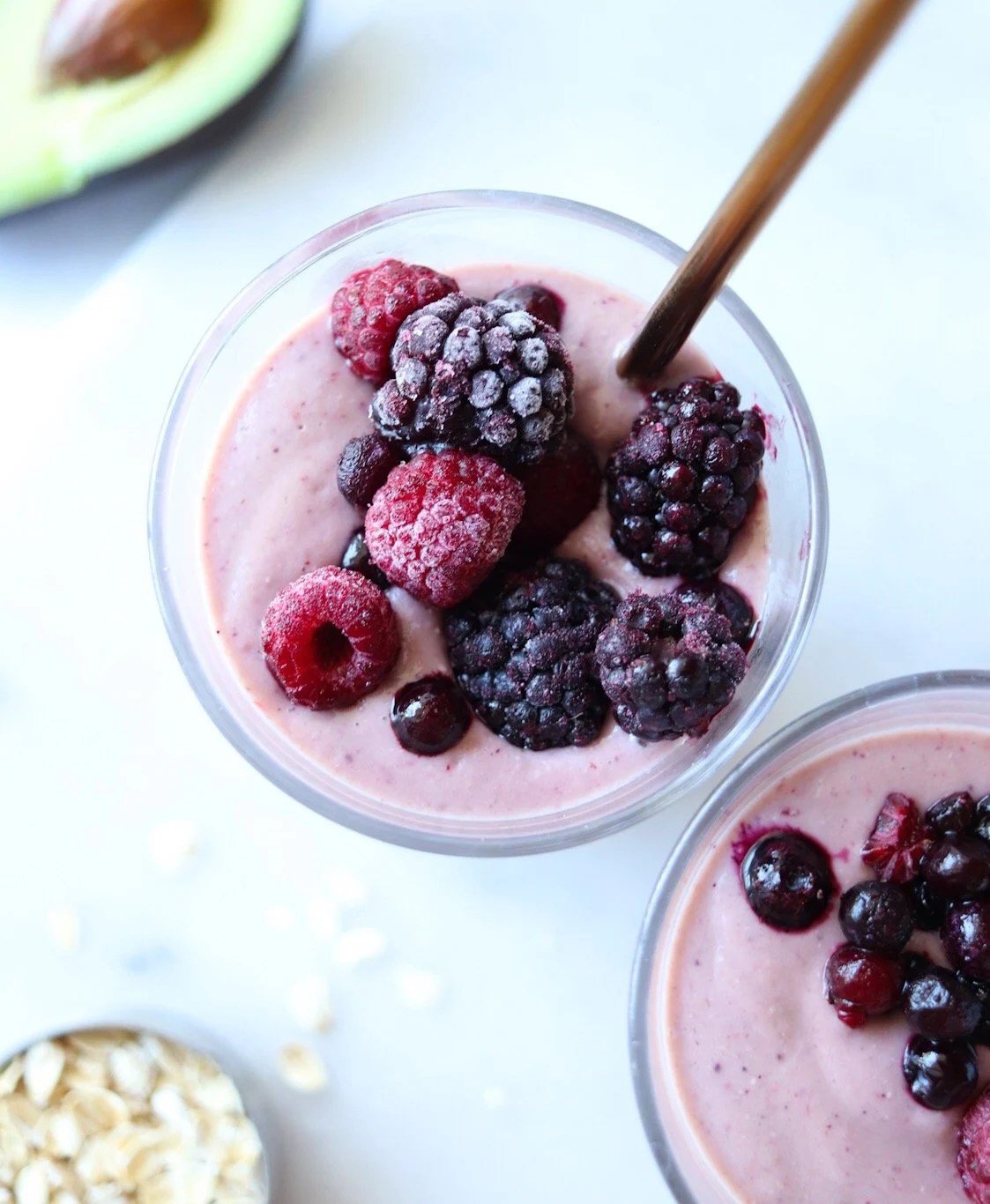 Avocado Berry Smoothie with Collagen Cook At Home Mom