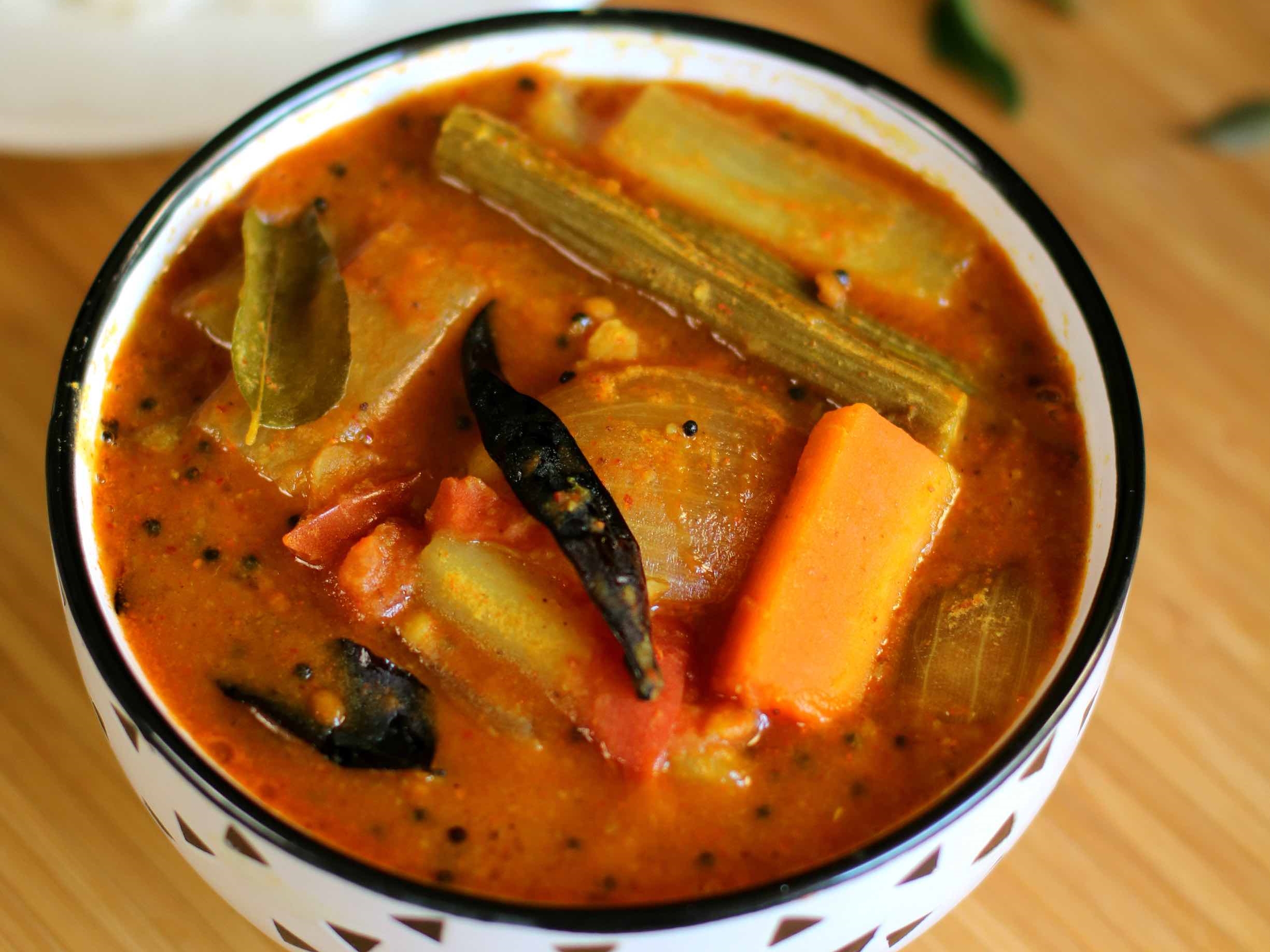 vegetable sambar | pfeiffer family: the indian cookbook