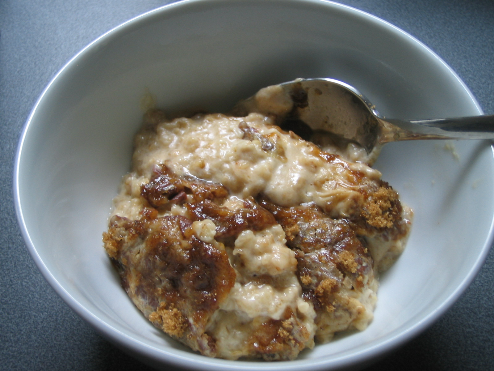 “Baked porridge” from “Bill’s Basics” A cookbook a month