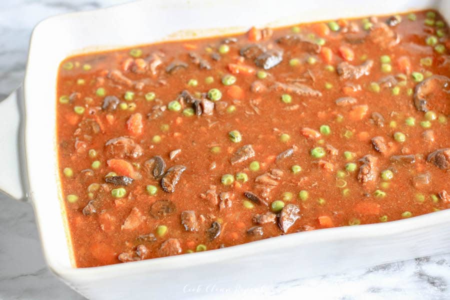 Season with salt and pepper. Beef Pot Pie Recipe - Cook Clean Repeat