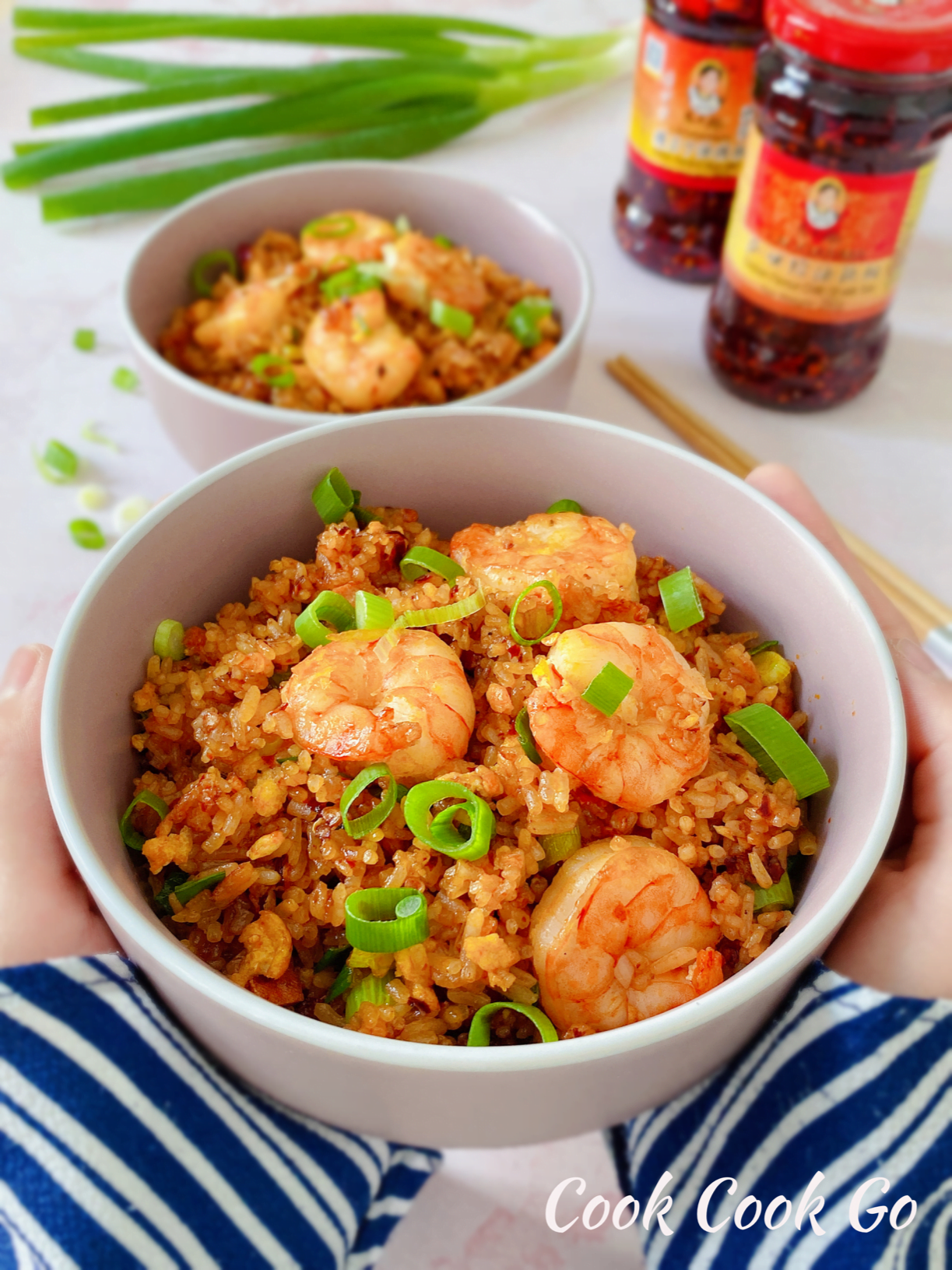 Lao Gan Ma Garlic Shrimp Fried Rice COOK COOK GO