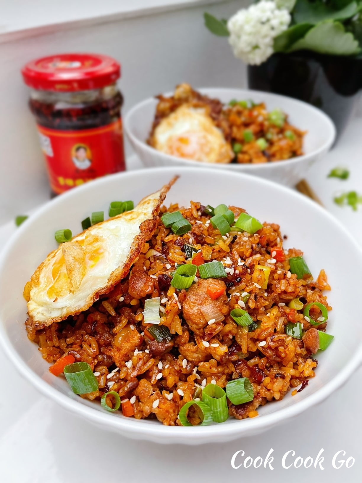 Lao Gan Ma Garlic Pork Fried Rice COOK COOK GO
