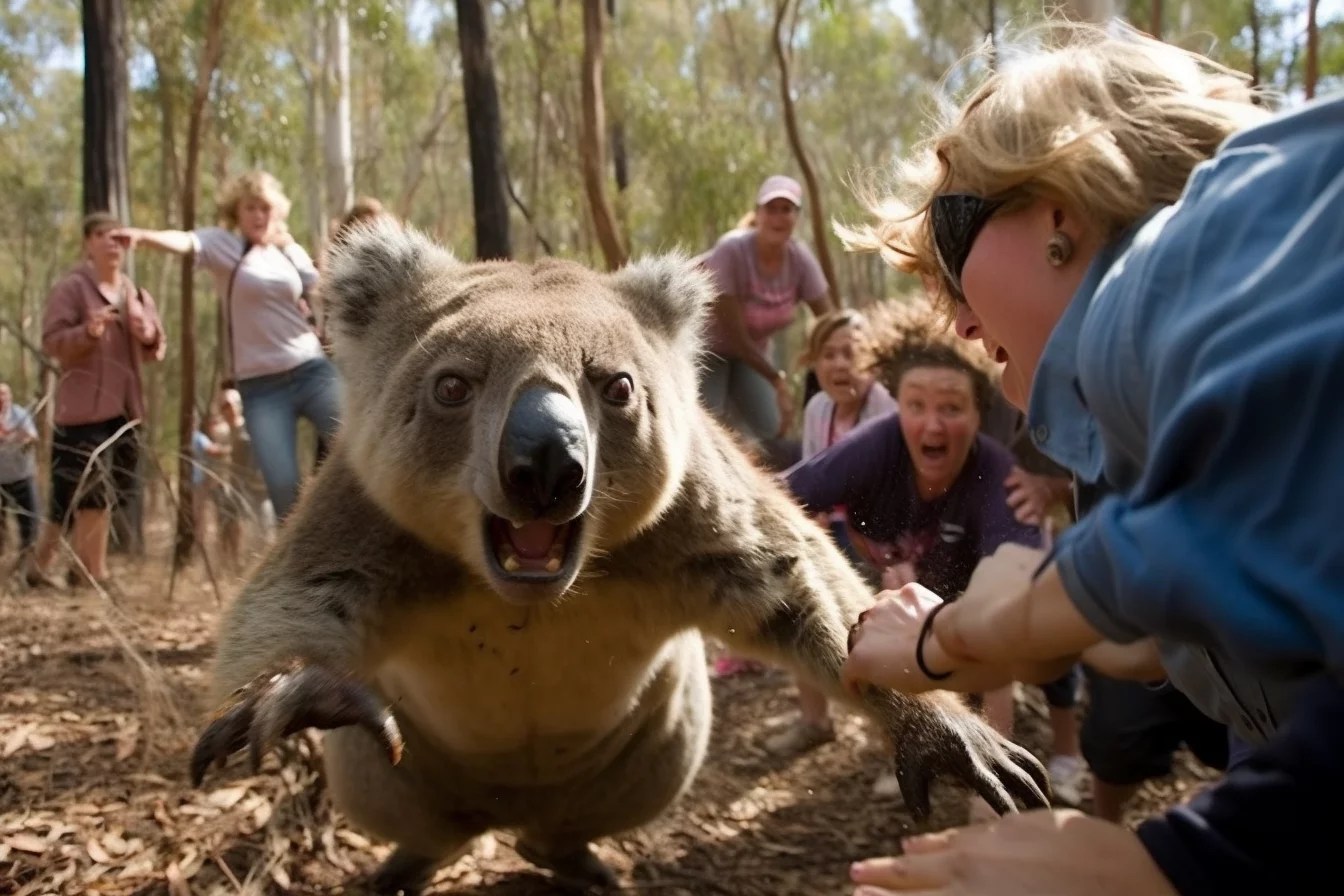 Drop Bears Attack English Tourists While RoadTripping Australian East