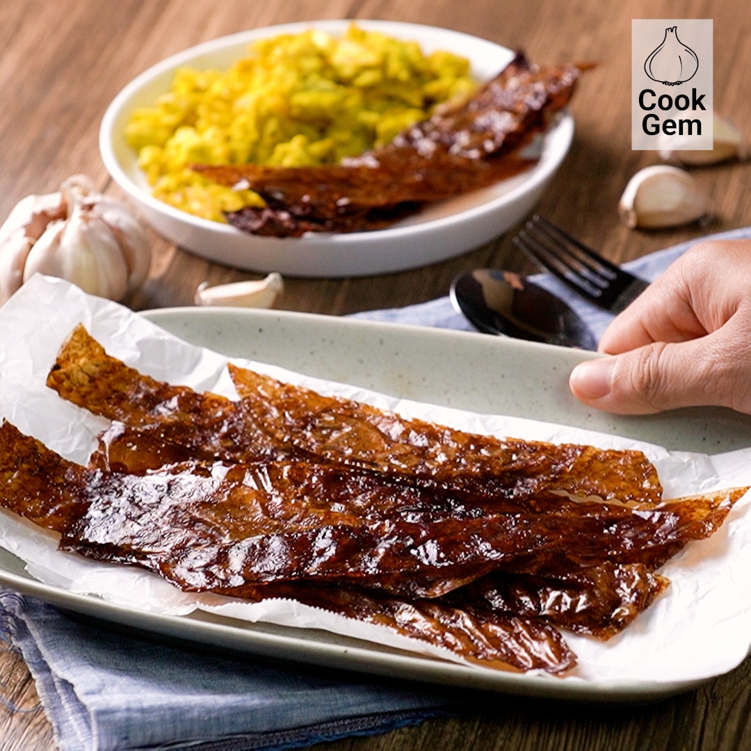 Easy Vegan Rice Paper Bacon