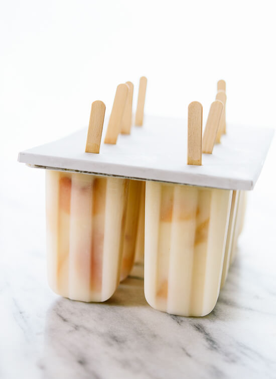 Creamy Peach & Honey Popsicles Cookie and Kate