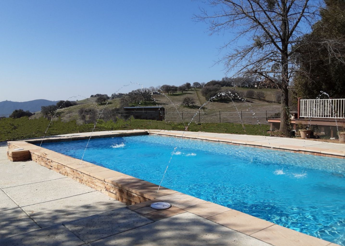 Rectangular Pool 38×18 (685 SF) with Deck Jets Cookie Cutter Pools