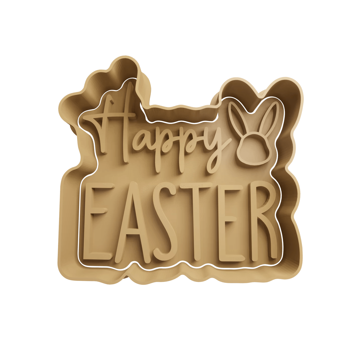 Happy Easter Cookie Cutter STL Cookie Cutter STL Store Design