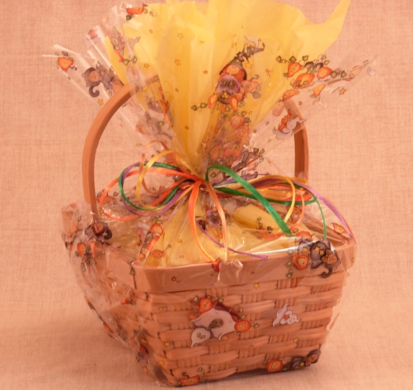 Basket Trick or Treat Cello Wrap to Cookiegrams of