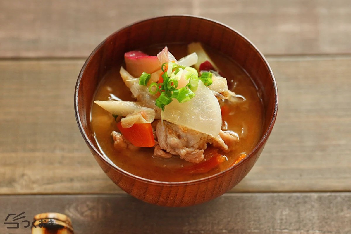 具だくさん豚汁のレシピ/作り方 つくおき