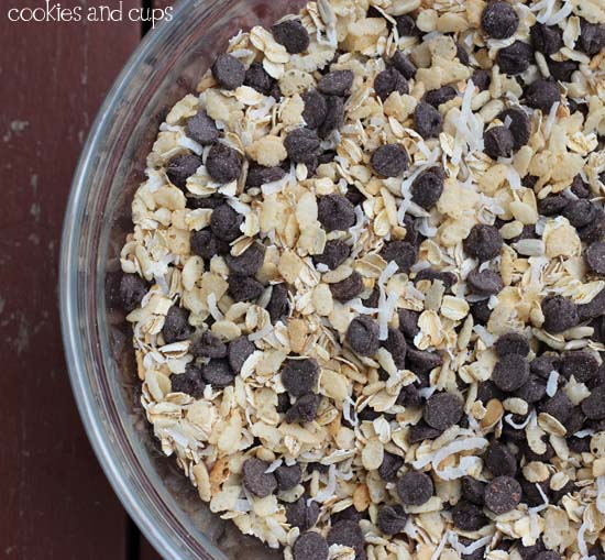 Chocolate Granola Bars Cookies and Cups