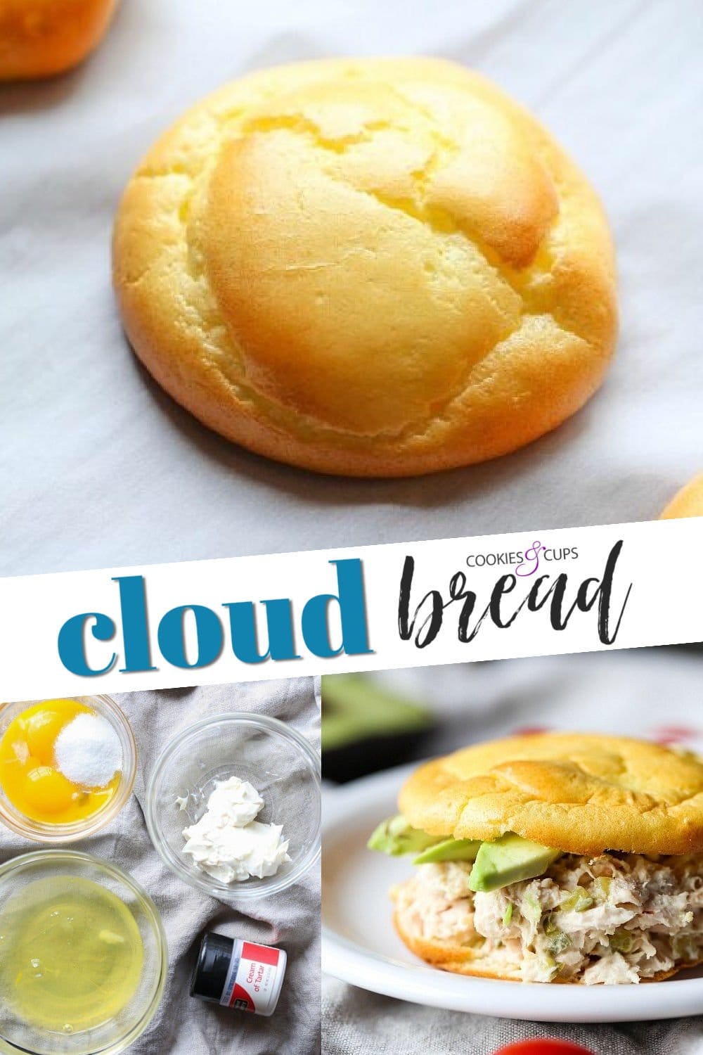 Cloud Bread Recipe GlutenFree and Keto Cookies and Cups