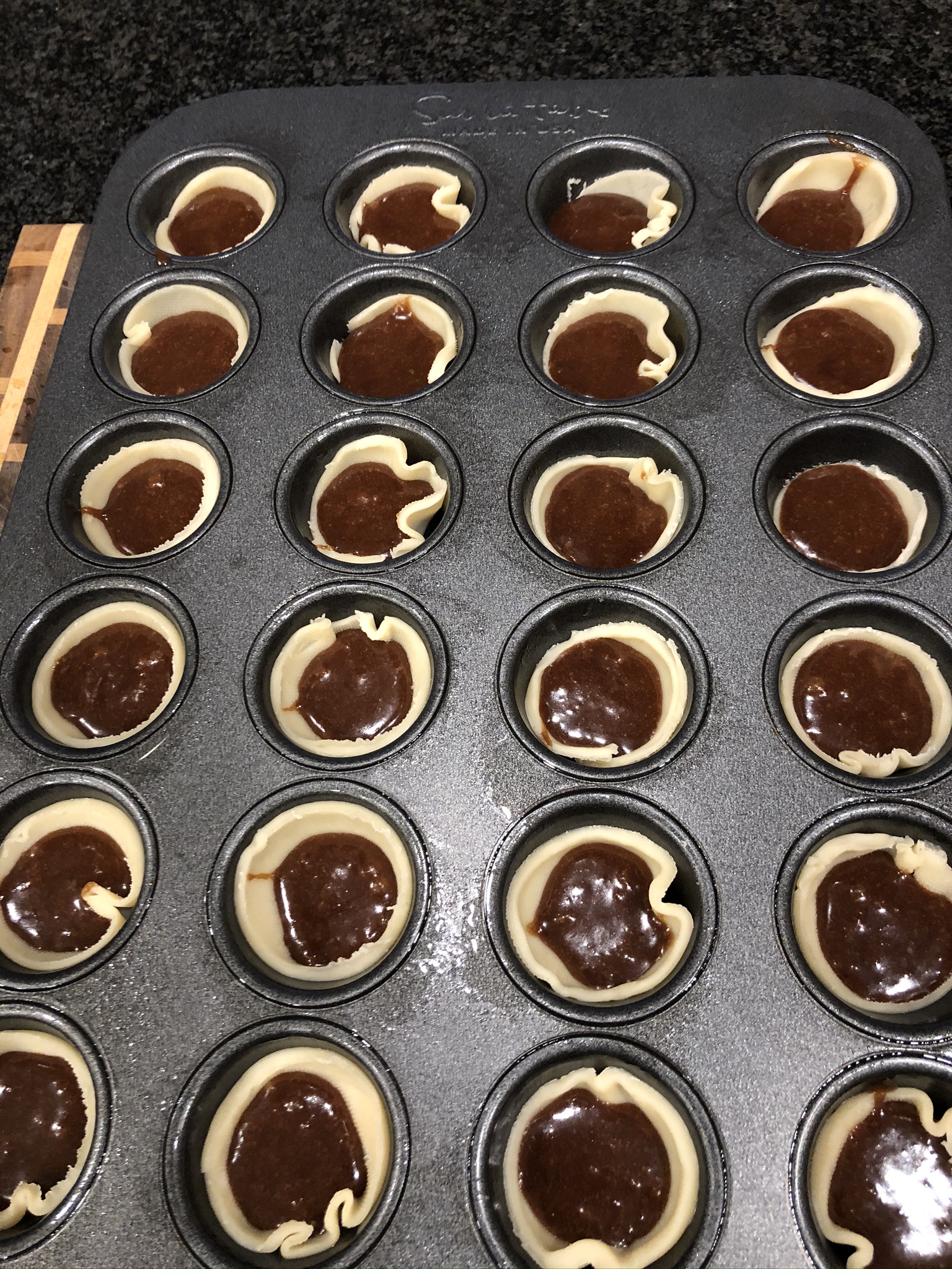 Mini Chocolate Chess Pie Recipe cookiesandcurtainscookiesandcurtains