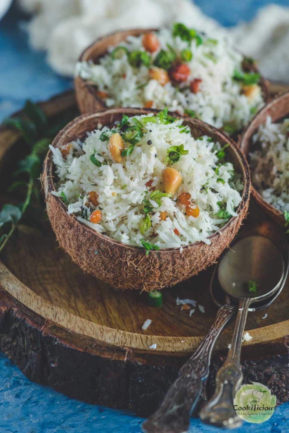 Indian Coconut Rice Recipe (Vegan) Cookilicious