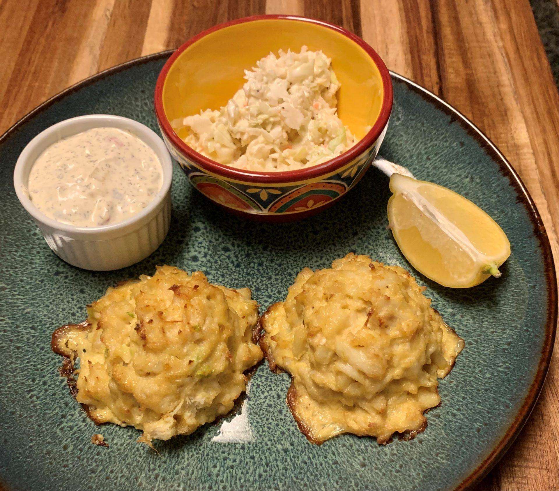 Crab Cakes and Coleslaw Cooking Aboard with Jill