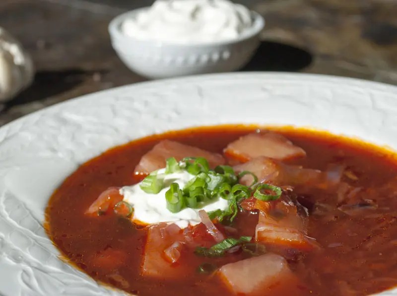 Cooking Borscht • Borscht with Red Cabbage