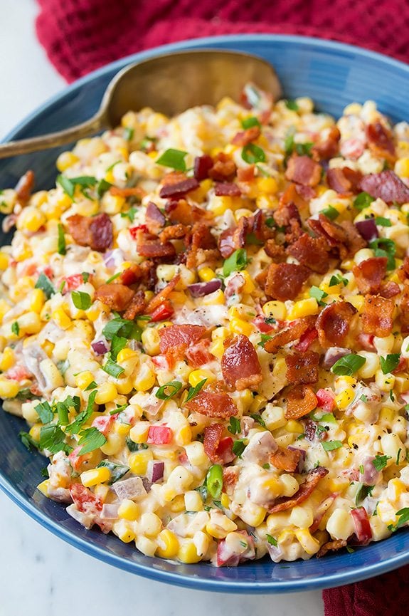 Creamy Confetti Corn with Bacon Cooking Classy