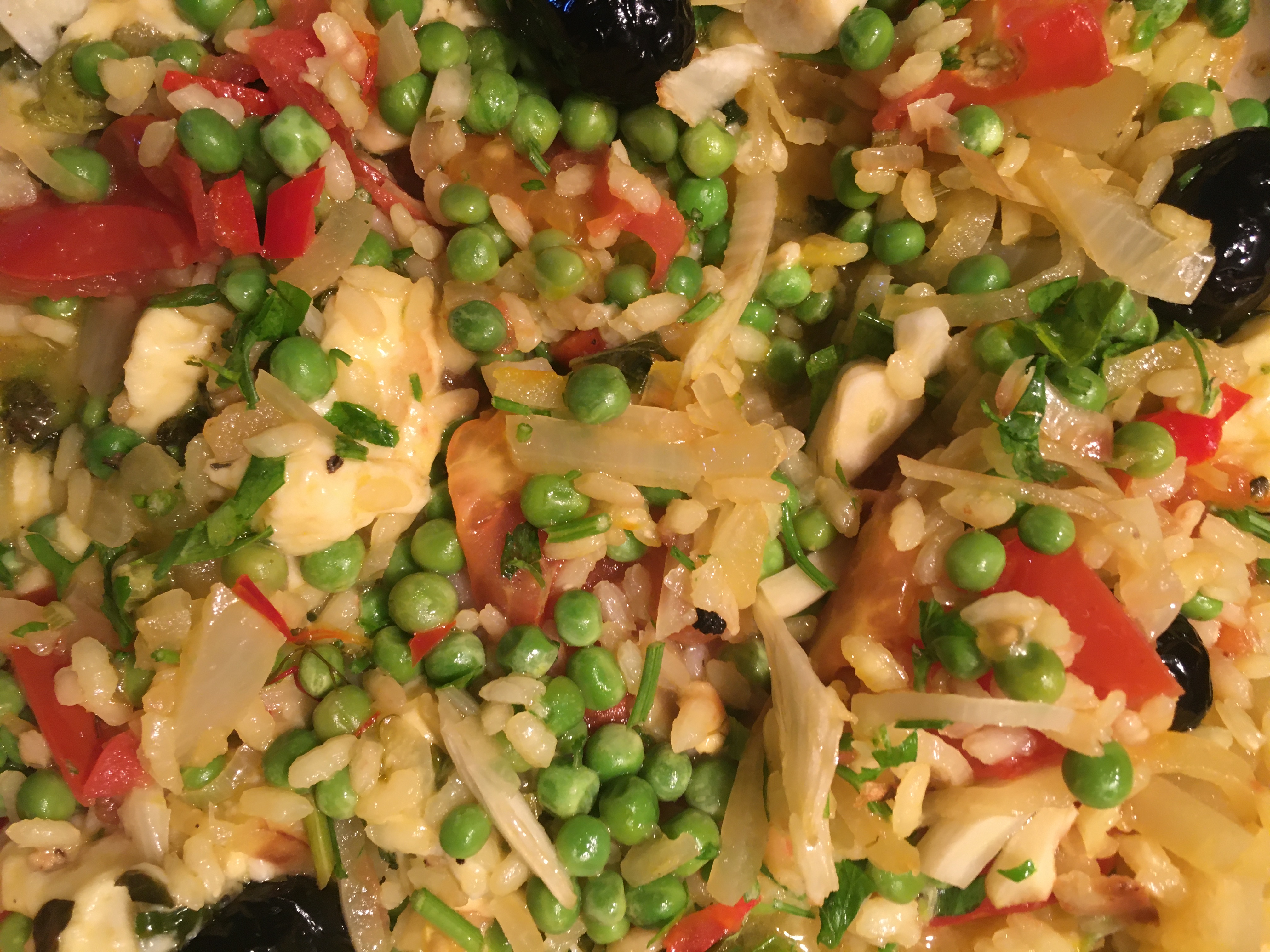 No meat paella Cooking for one