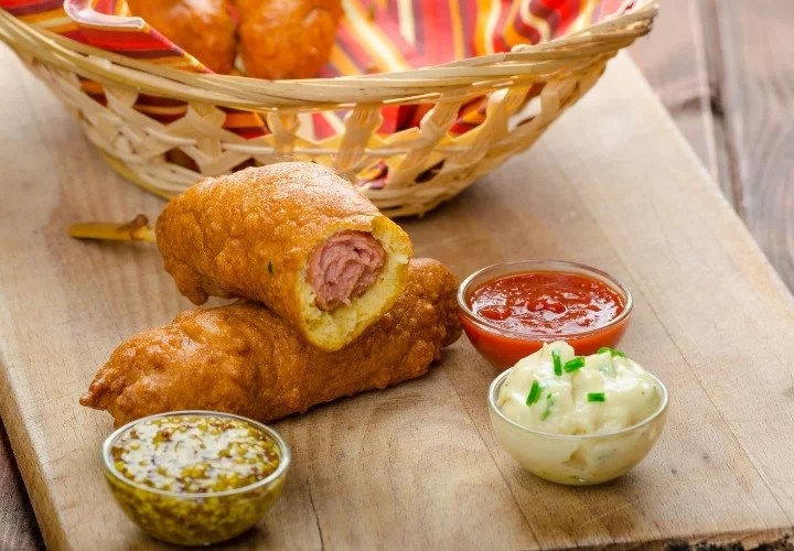 Crispy Air Fryer Corn Dogs Easy Recipe Cooking Frog