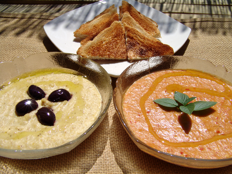 Humus Cooking In Plain Greek