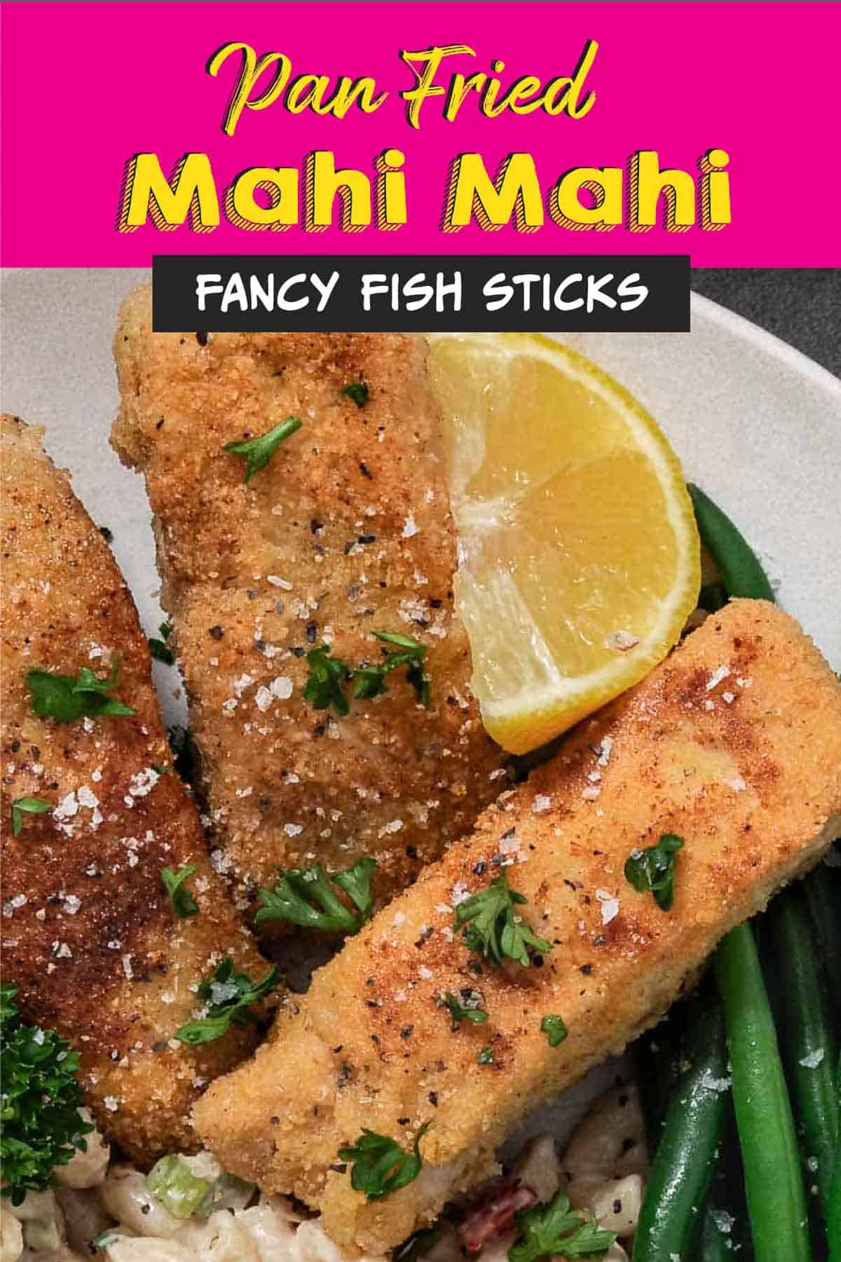 Pan Fried Mahi Mahi Recipe with Pink Dipping Sauce