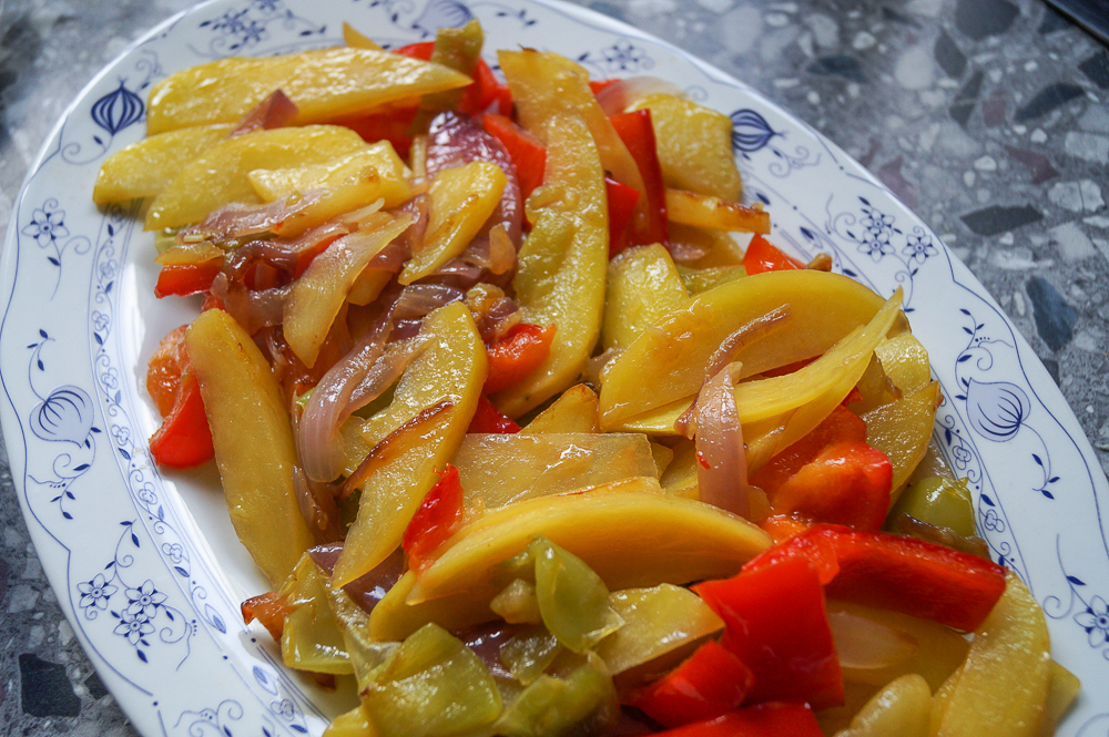 pepe e patate con salsiccia di finocchio cooking italy