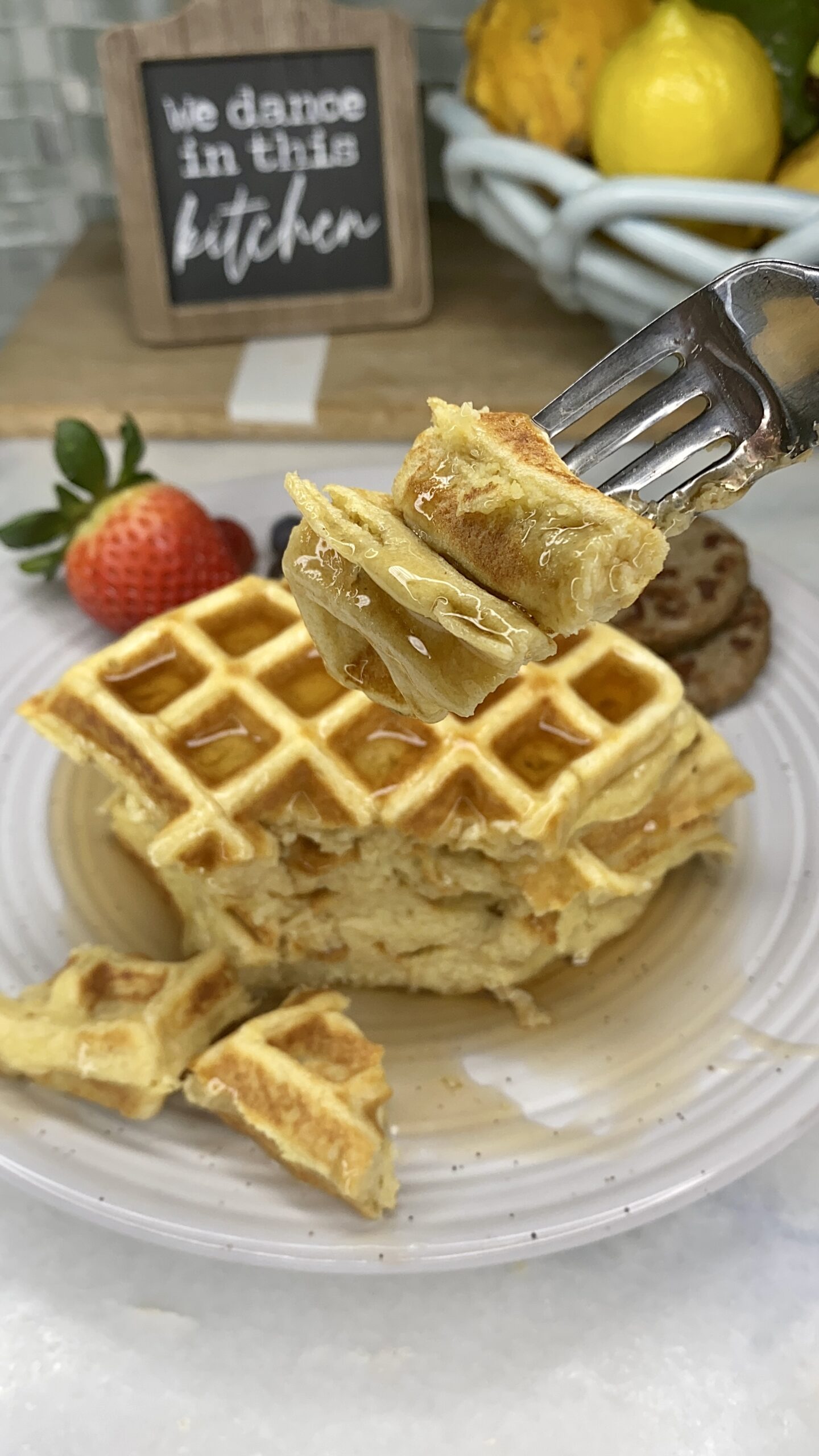 Cottage Cheese Protein Waffles