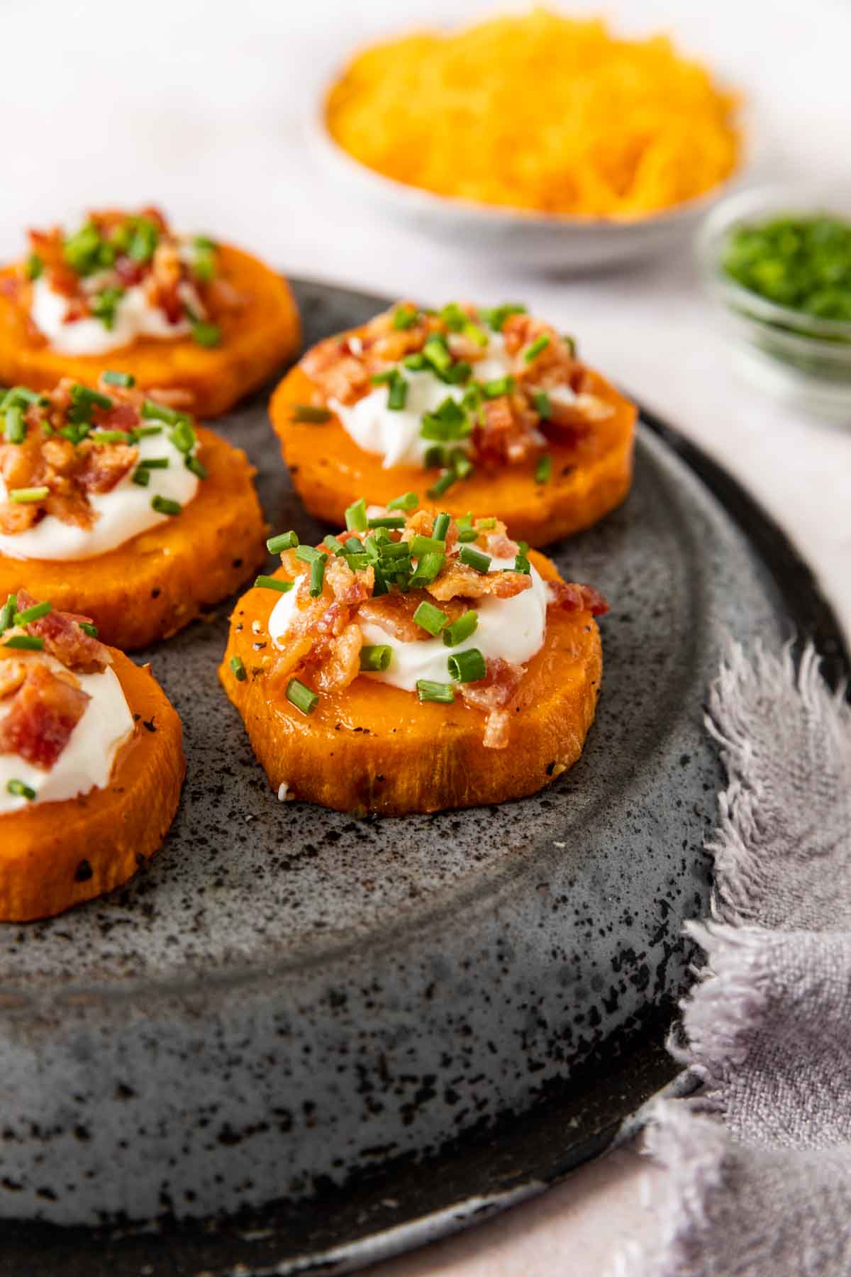 Loaded Sweet Potato Rounds Recipe Cooking Made Healthy