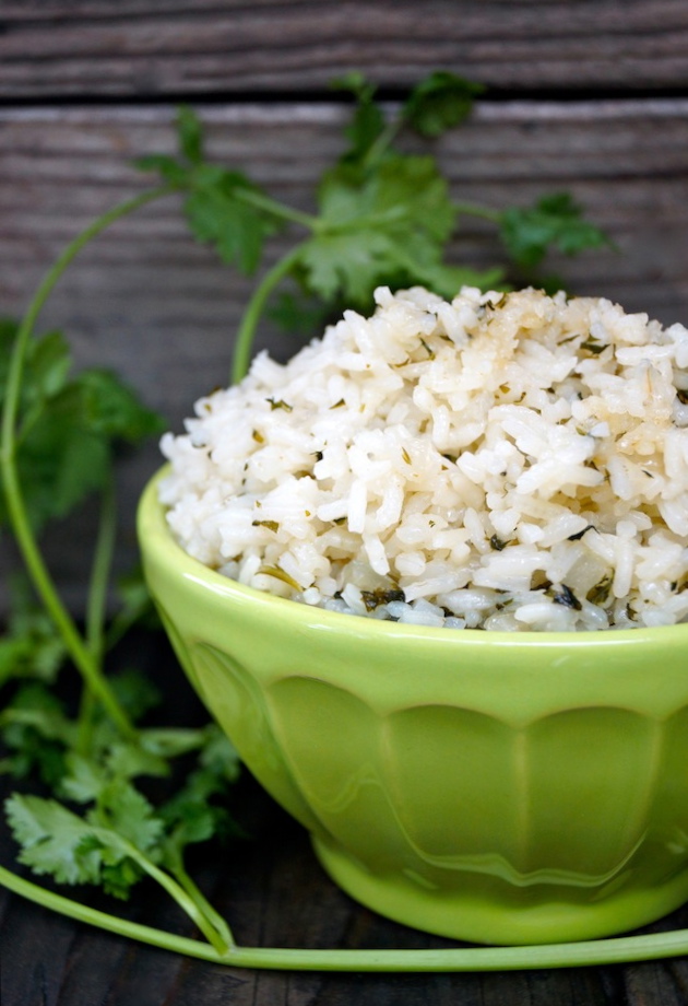 Coconut Cilantro Rice Recipe Cooking On The Weekends