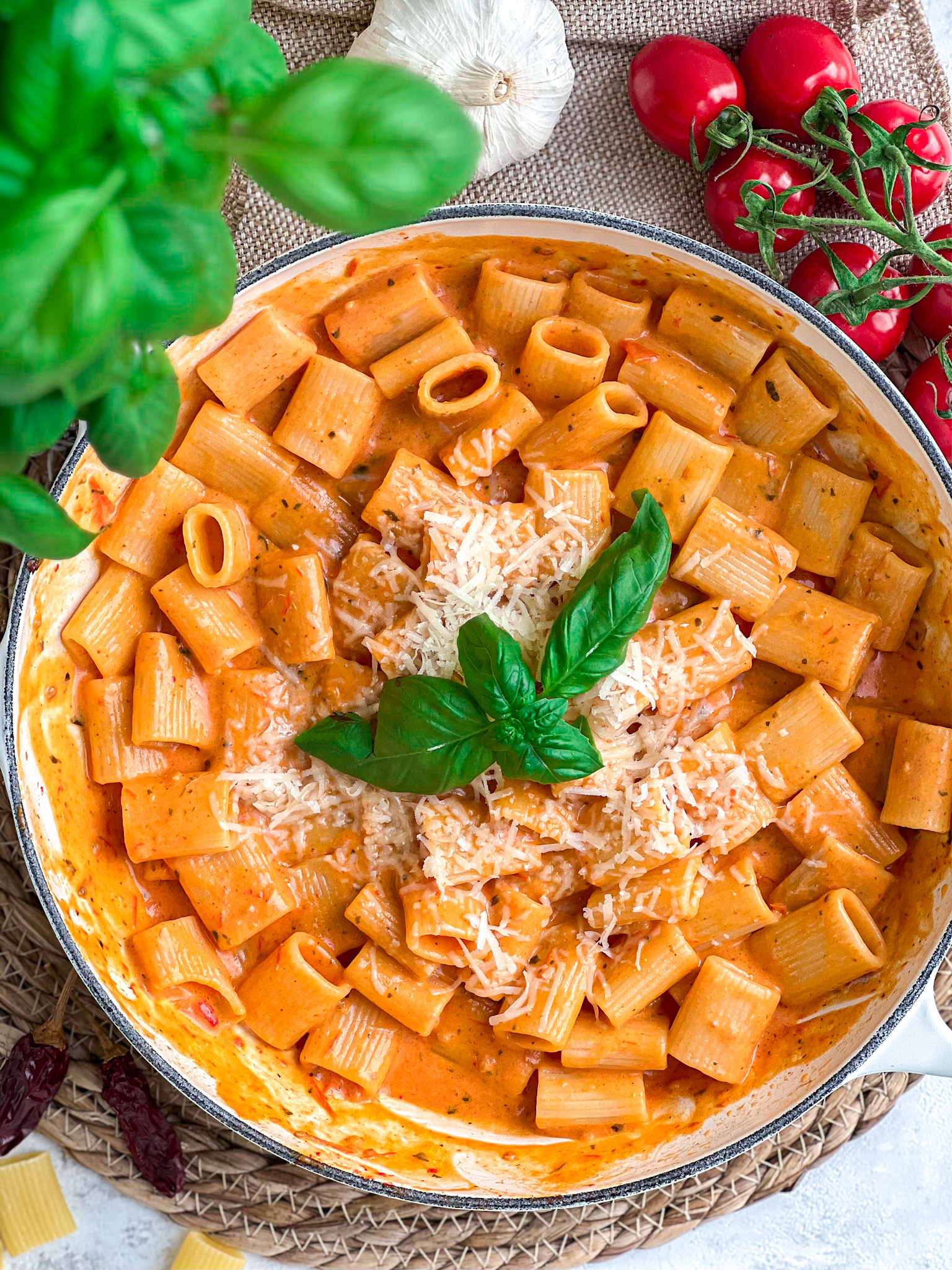 Pasta tomaat burrata saus CookingQueens