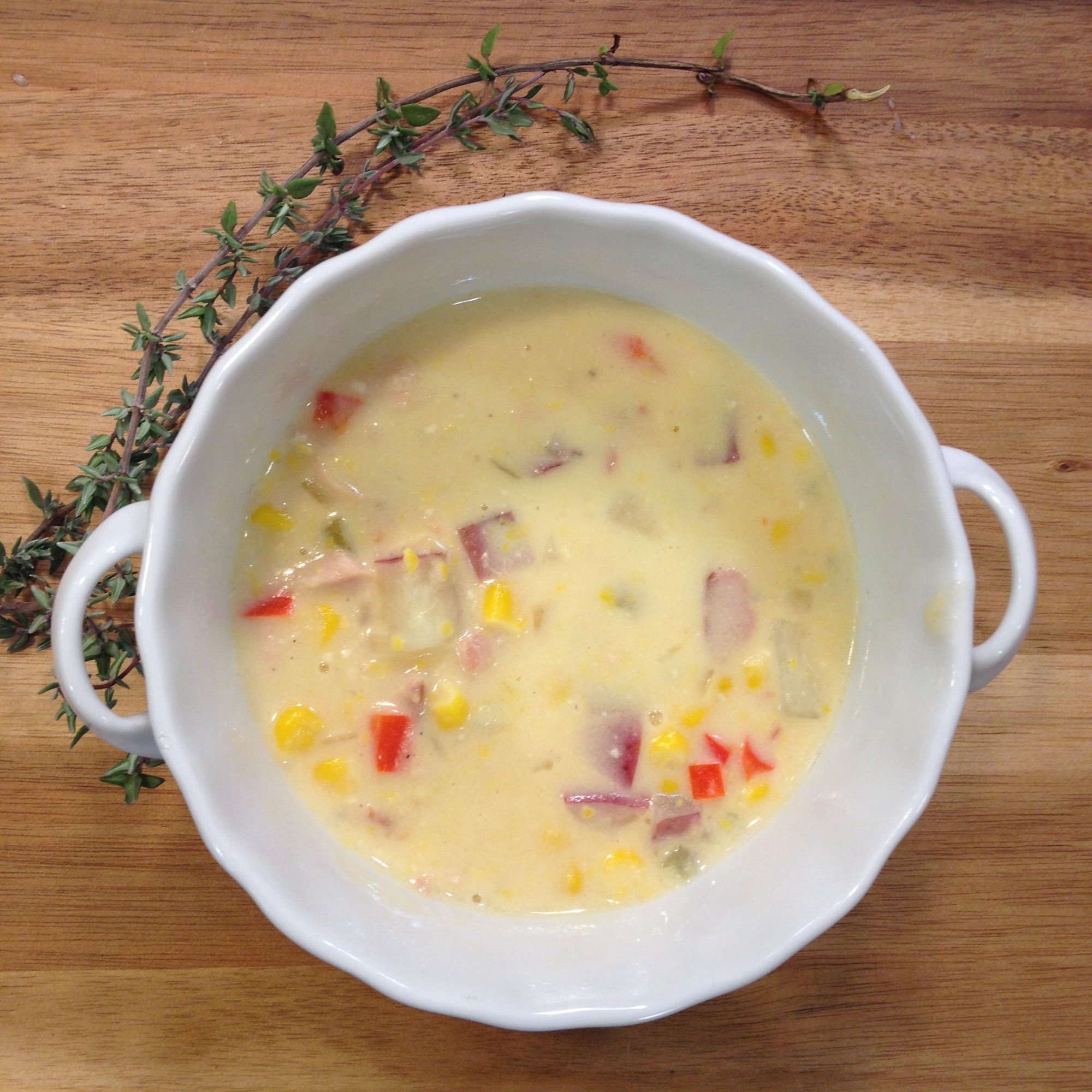 Disneyland's Smoky Chicken, Bacon & Corn Chowder Recipe + Video